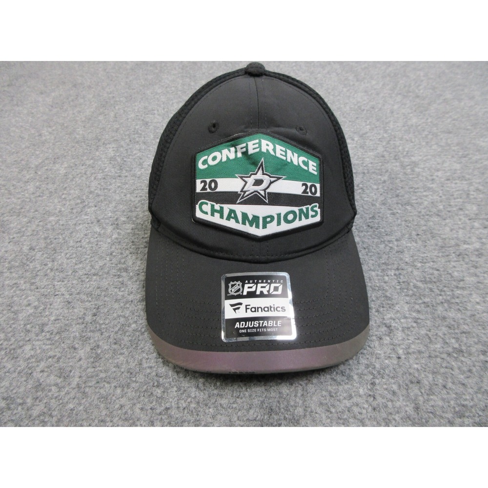 Dallas Stars Hat Cap Snap Back One Size Black NHL Hockey 2020 Champs Fanatics